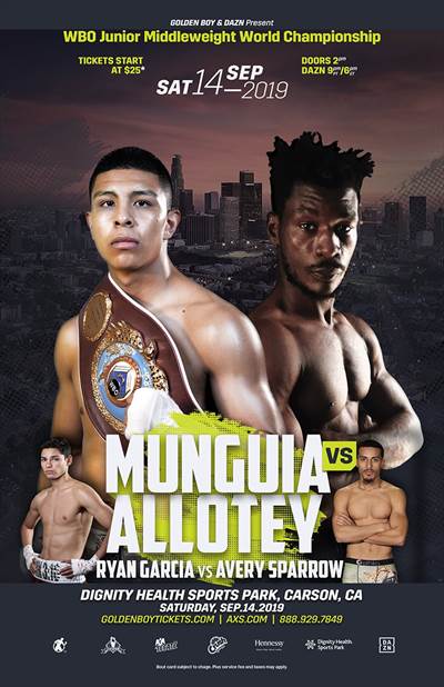 Boxing on DAZN - Jaime Munguia vs. Patrick Allotey