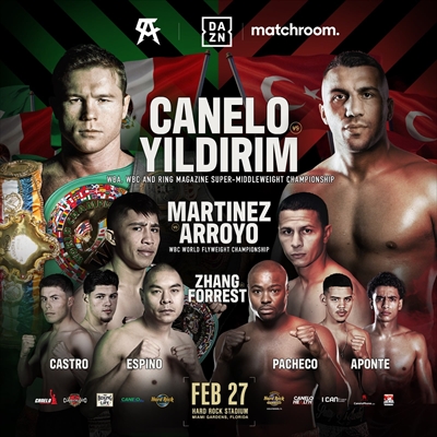 Boxing on DAZN - Canelo Alvarez vs. Avni Yildirim