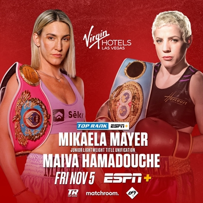 Boxing on ESPN+ - Mikaela Mayer vs. Maiva Hamadouche
