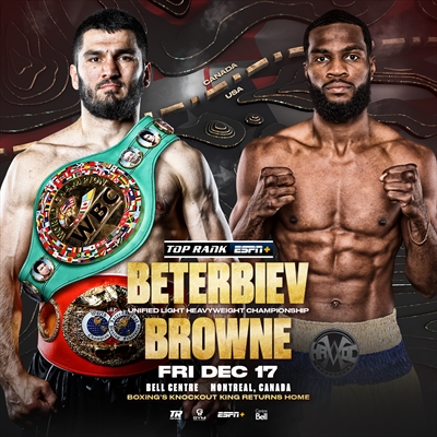Boxing on ESPN+ - Artur Beterbiev vs. Marcus Browne