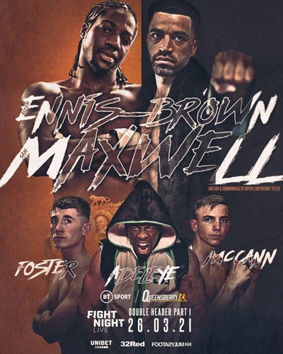 Boxing on ESPN+ - Akeem Ennis-Brown vs. Sam Maxwell