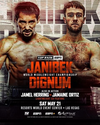 Boxing on ESPN+ - Janibek Alimkhanuly vs. Danny Dignum