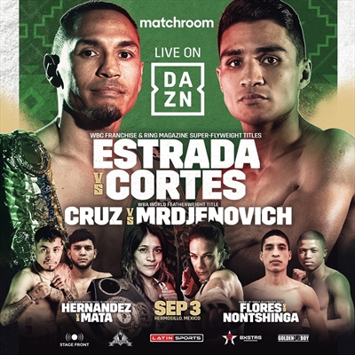 Boxing on DAZN - Juan Francisco Estrada vs. Argi Cortes