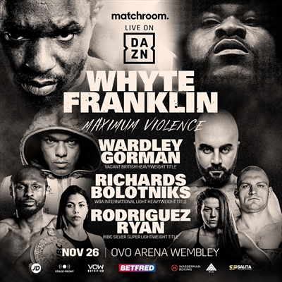Boxing on DAZN - Dillian Whyte vs. Jermaine Franklin
