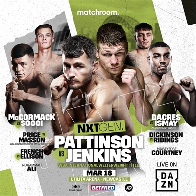 Boxing on DAZN - Cyrus Pattinson vs. Chris Jenkins