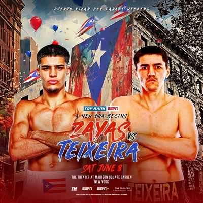 Boxing on ESPN+ - Xander Zayas vs. Patrick Teixeira
