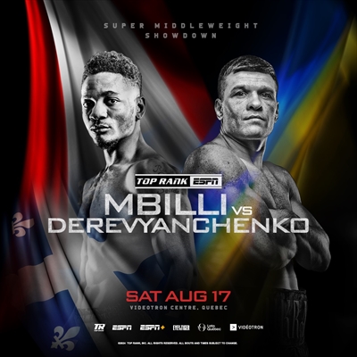 Boxing on ESPN+ - Christian Mbilli vs. Sergiy Derevyanchenko