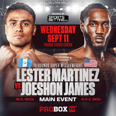 Boxing - Lester Martinez vs. Joeshon James