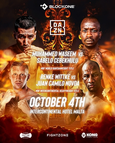 Boxing on DAZN - Muhammad Waseem vs. Sabelo Cebekhulu