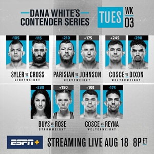 Dana White's Contender Series - Contender Series 2020: Week 3