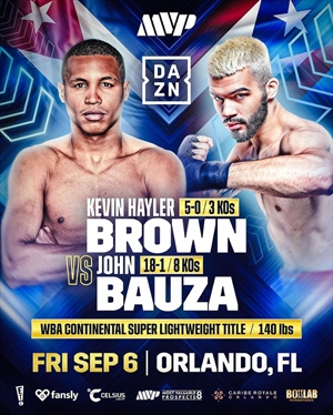 Boxing on ESPN+ - Kevin Hayler Brown vs. John Bauza