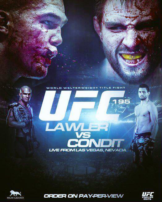 UFC 195 - Lawler vs. Condit Poster December 29, 2015