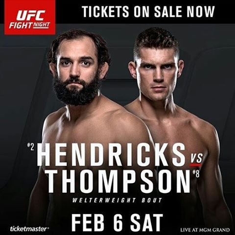 UFC Fight Night 82 - Hendricks vs. Thompson Poster January 28, 2016