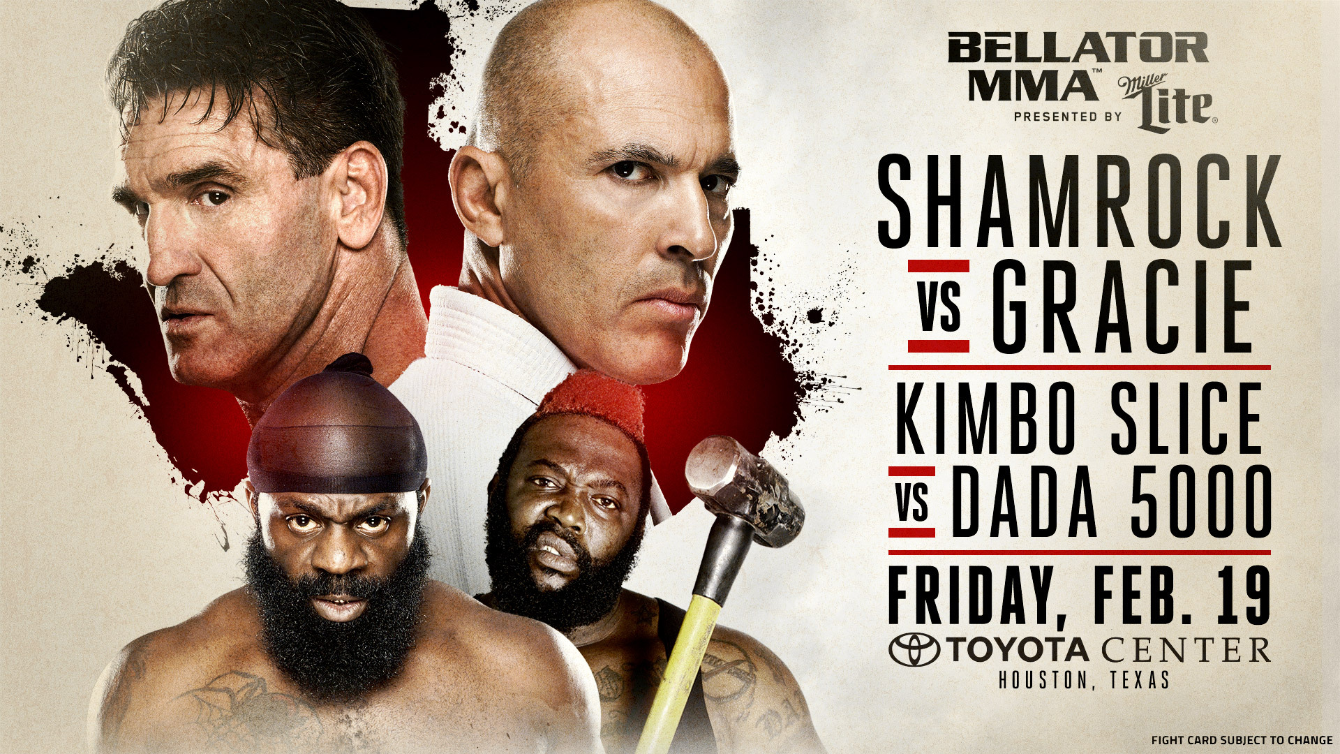 Bellator 149 - Shamrock vs. Gracie Poster February 01, 2016