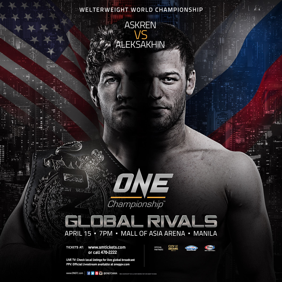 One Championship 40 - Global Rivals Poster March 04, 2016