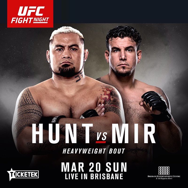 UFC Fight Night 85 - Hunt vs. Mir Poster March 04, 2016