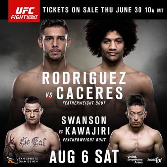 UFC Fight Night 92 - Rodriguez vs. Caceres Poster July 03, 2016