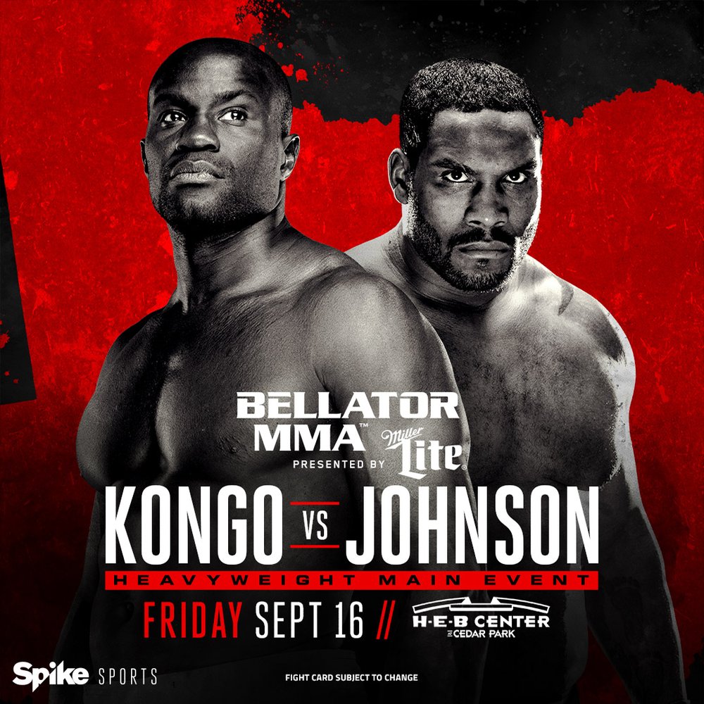 Bellator 161 - Kongo vs. Johnson Poster August 28, 2016
