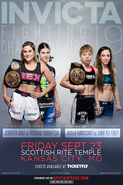 Invicta FC 19 - Maia vs. Modafferi Poster August 28, 2016