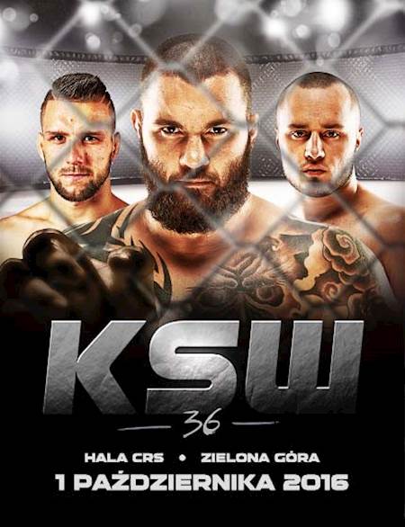 KSW 36 - Materla vs Palhares Poster September 26, 2016