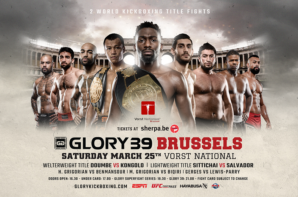 Glory 39 - Brussels Poster February 26, 2017