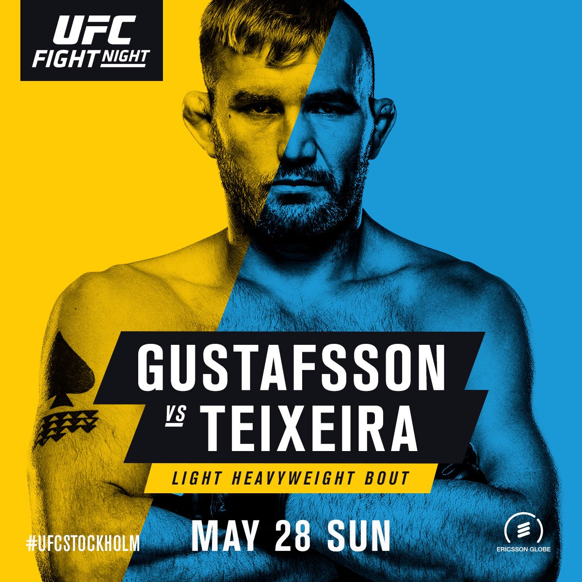 UFC Fight Night 109 - Gustafsson vs. Teixeira Poster March 26, 2017