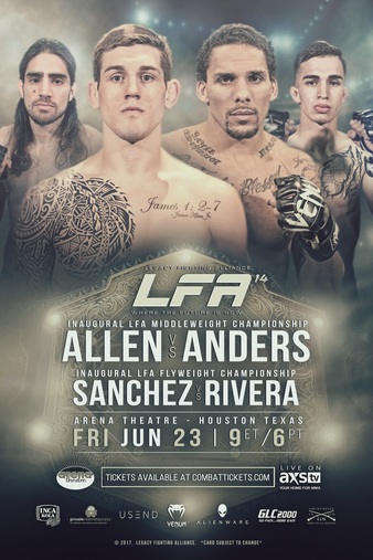 LFA 14 - Rivera vs. Sanchez Poster May 29, 2017