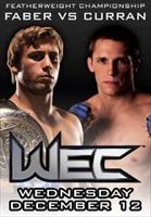 WEC 31 - Faber vs. Curran Poster