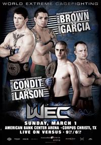 WEC 39 - Brown vs. Garcia Poster