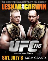 UFC 116 - Lesnar vs. Carwin Poster