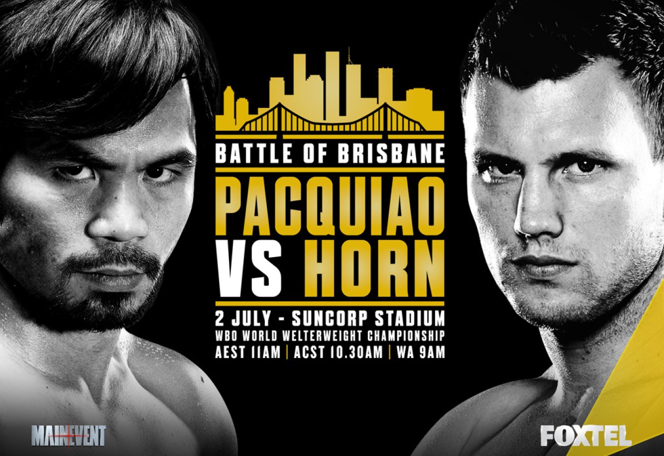 Top Rank Boxing - Pacquiao vs. Horn Poster June 24, 2017