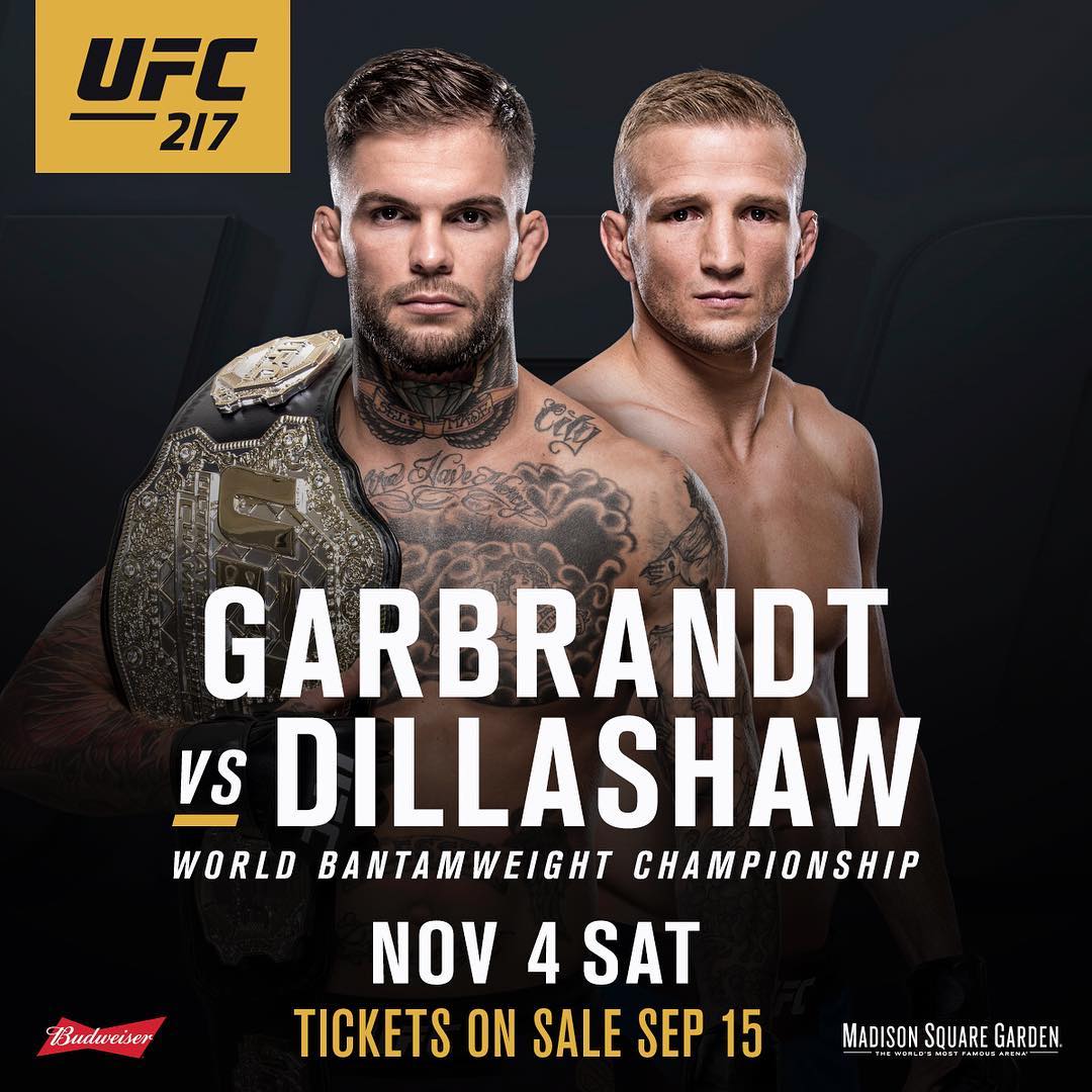 UFC 217 - Madison Square Garden Poster August 17, 2017