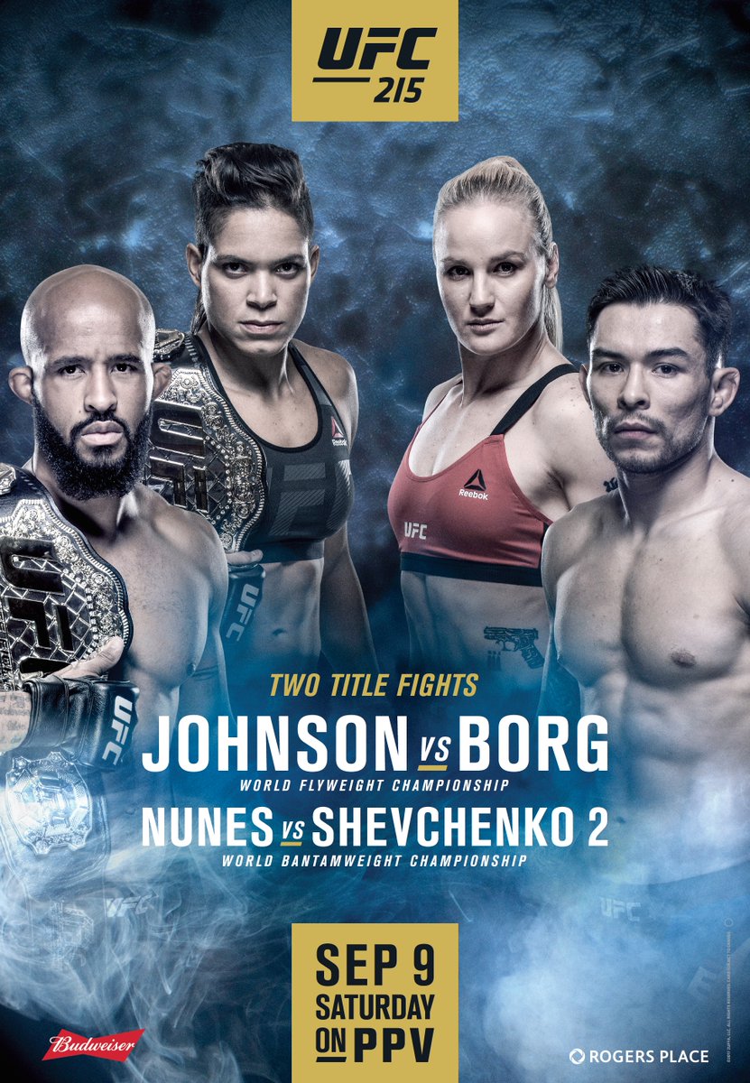 UFC 215 - Johnson vs. Borg Poster September 07, 2017