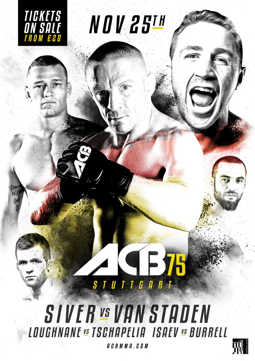 ACB 75 - Siver vs. Van Staden Poster November 22, 2017