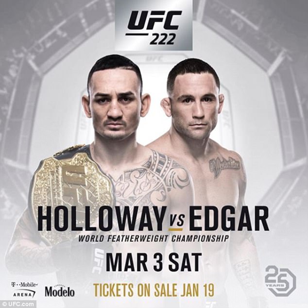 UFC 222 - Holloway vs. Edgar Poster January 19, 2018
