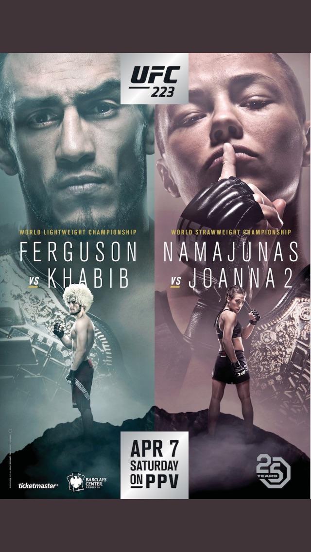 UFC 223 - Ferguson vs. Nurmagomedov Poster February 03, 2018