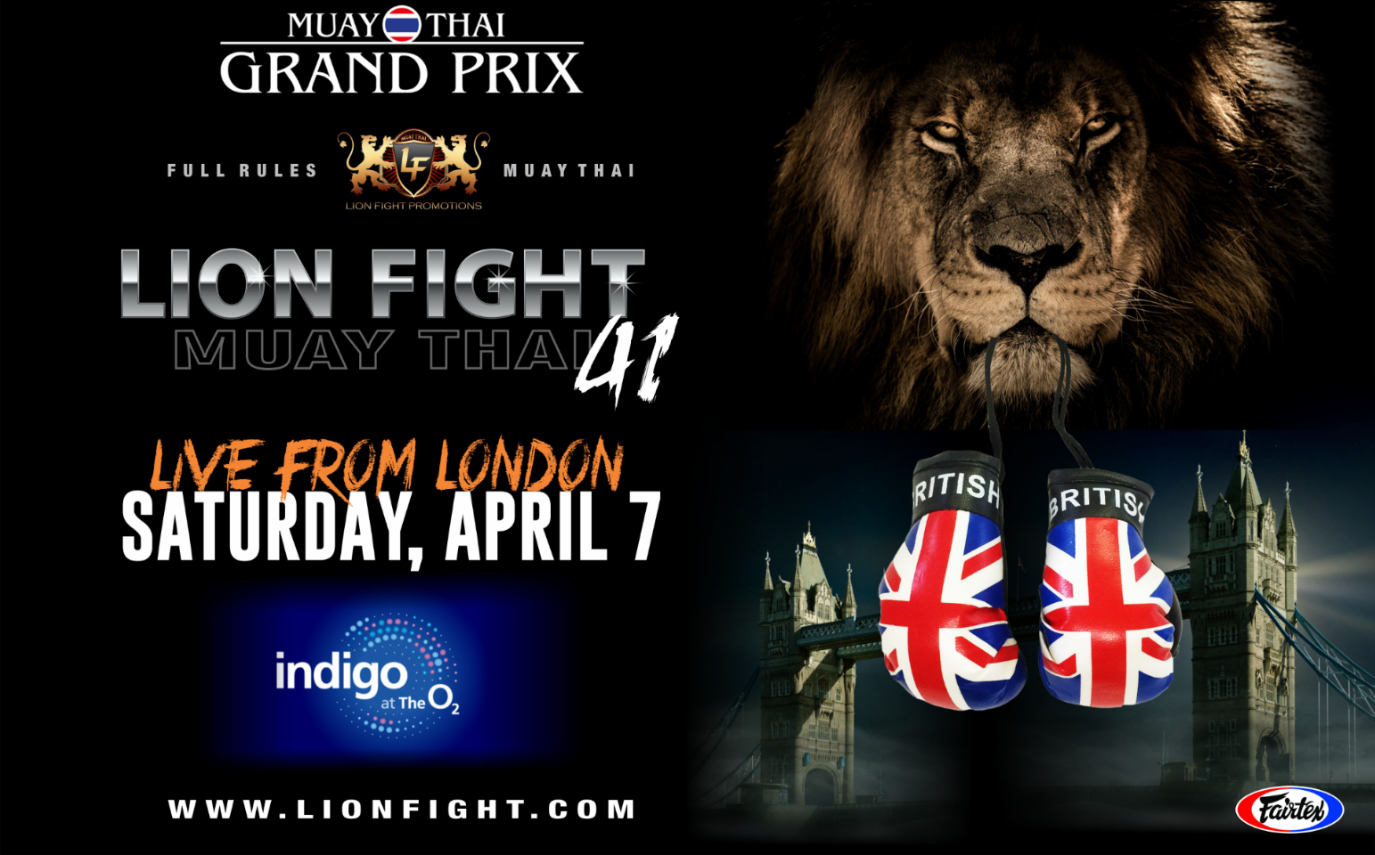 Lion Fight 41 - Live from London Poster March 26, 2018