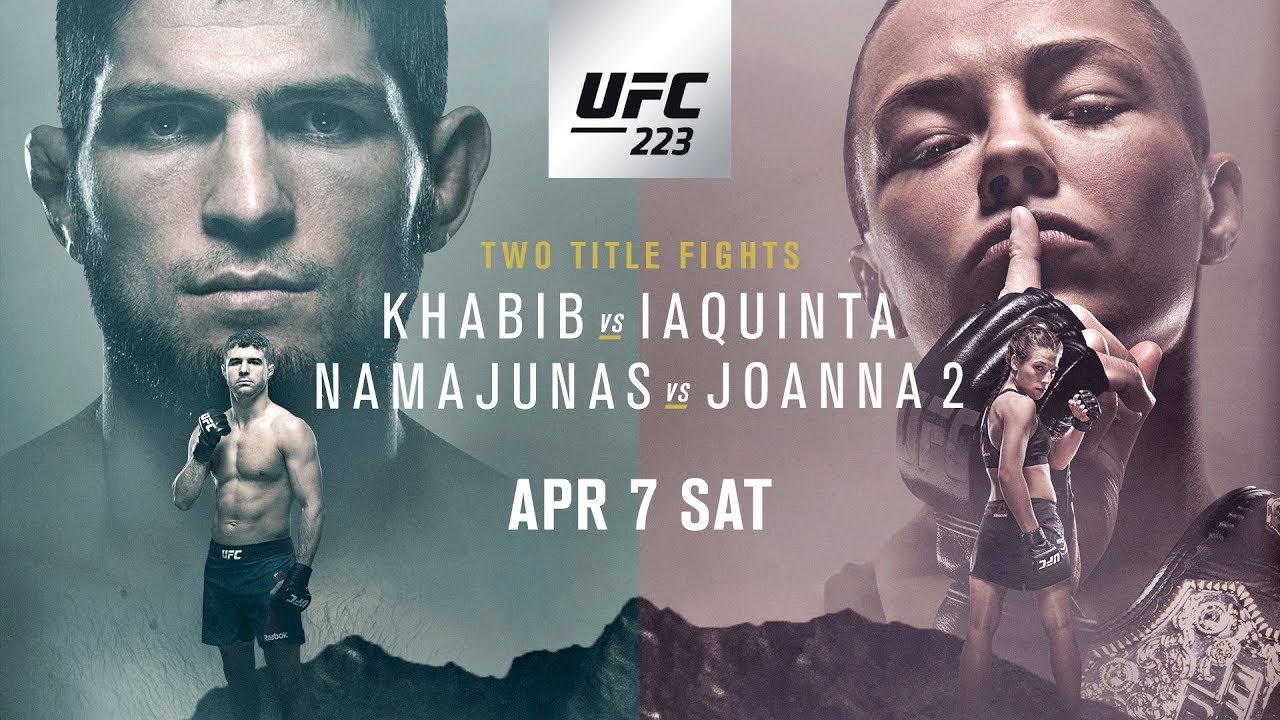 UFC 223 - Khabib vs. Iaquinta Poster April 06, 2018