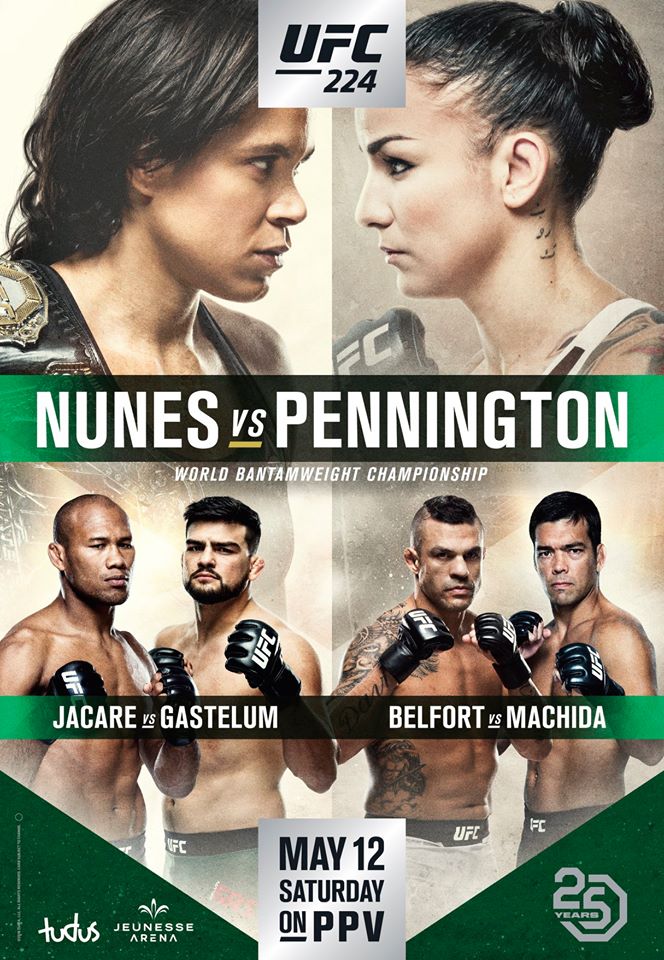 UFC 224 - Nunes vs. Pennington Poster April 09, 2018