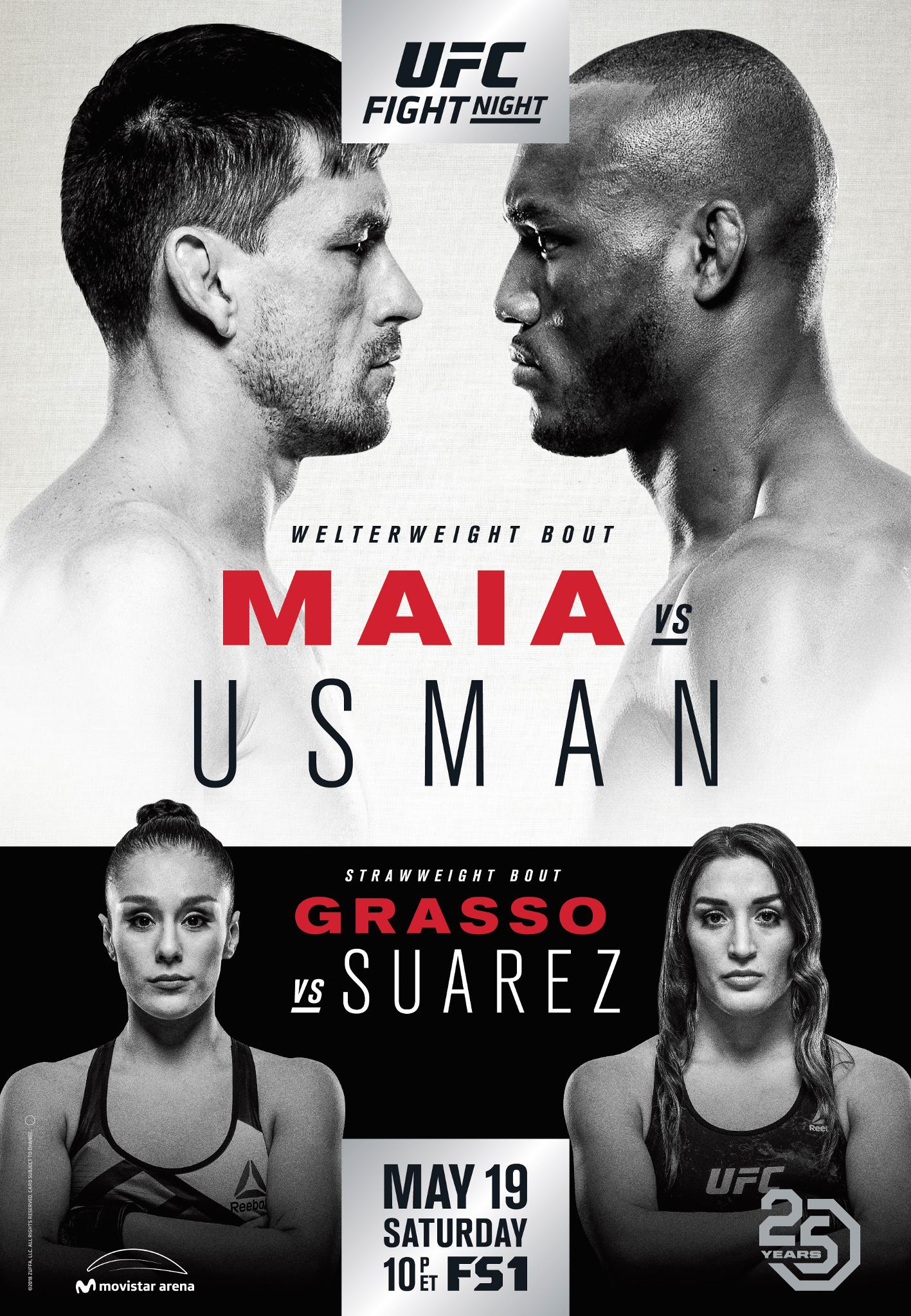 UFC Fight Night 129 - Maia vs. Usman Poster May 08, 2018