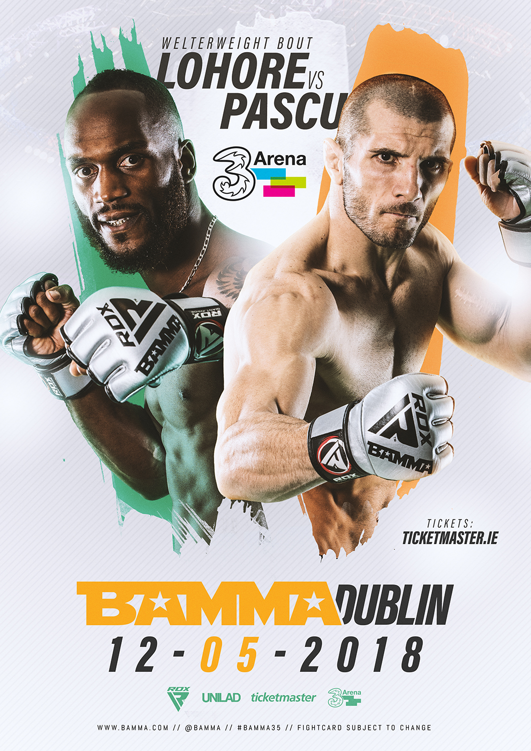BAMMA 35 - Lohore Vs. Pascu Poster May 09, 2018