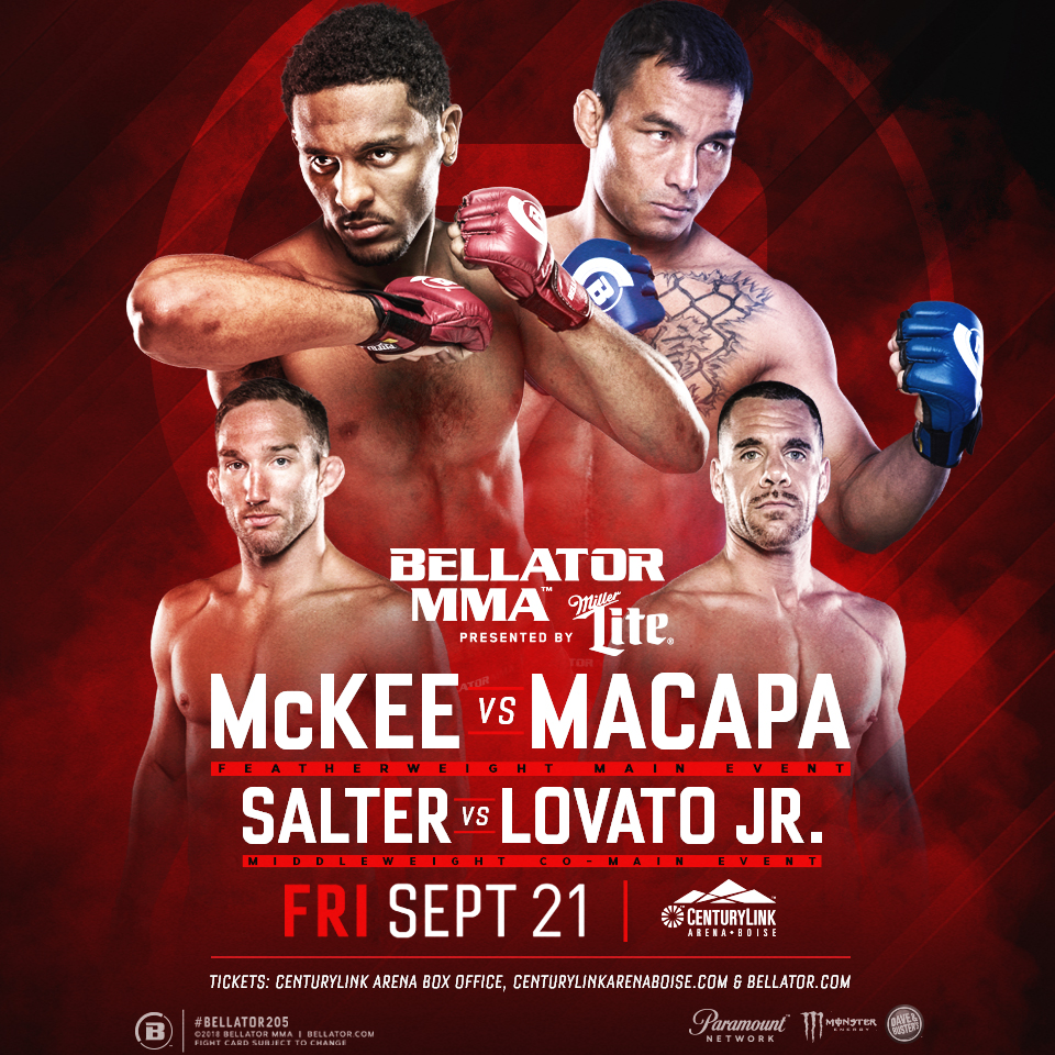 Bellator 205 - McKee vs. Macapa Poster August 28, 2018