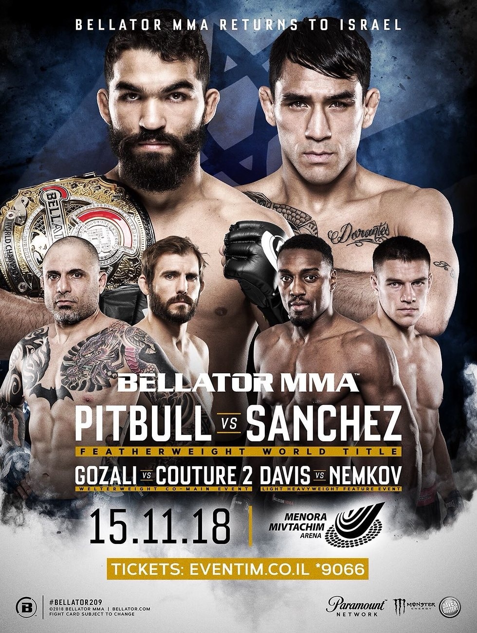 Bellator 209 - Pitbull vs. Sanchez Poster November 07, 2018