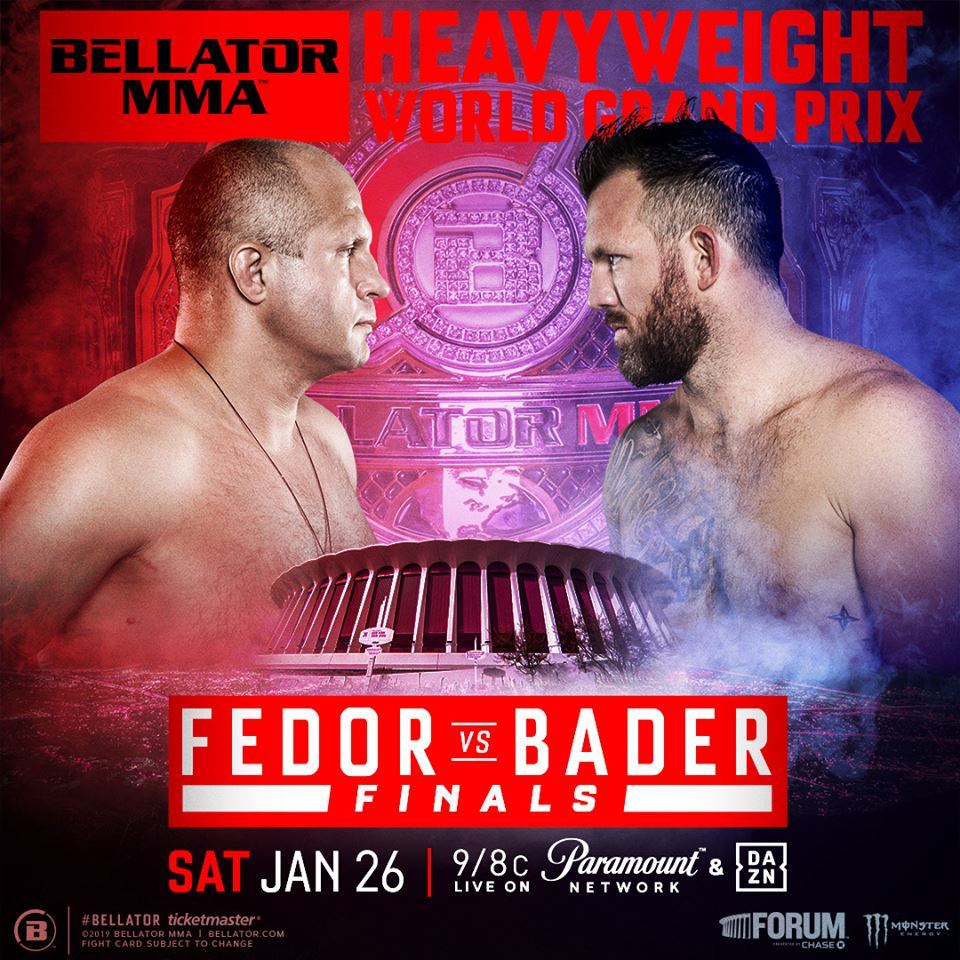 Bellator MMA - Fedor vs. Bader Poster November 19, 2018