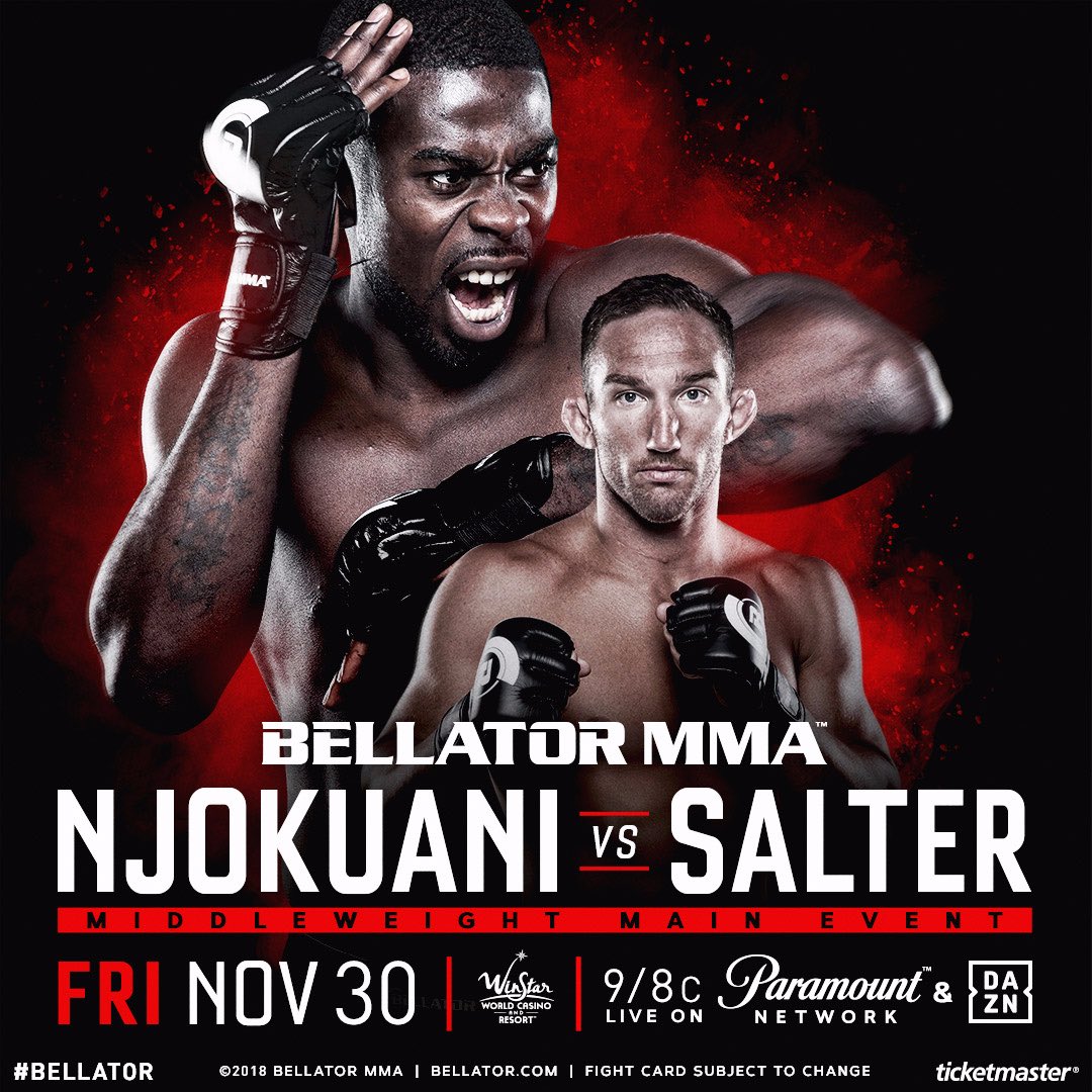 Bellator 210 - Salter vs. Njokuani Poster November 29, 2018