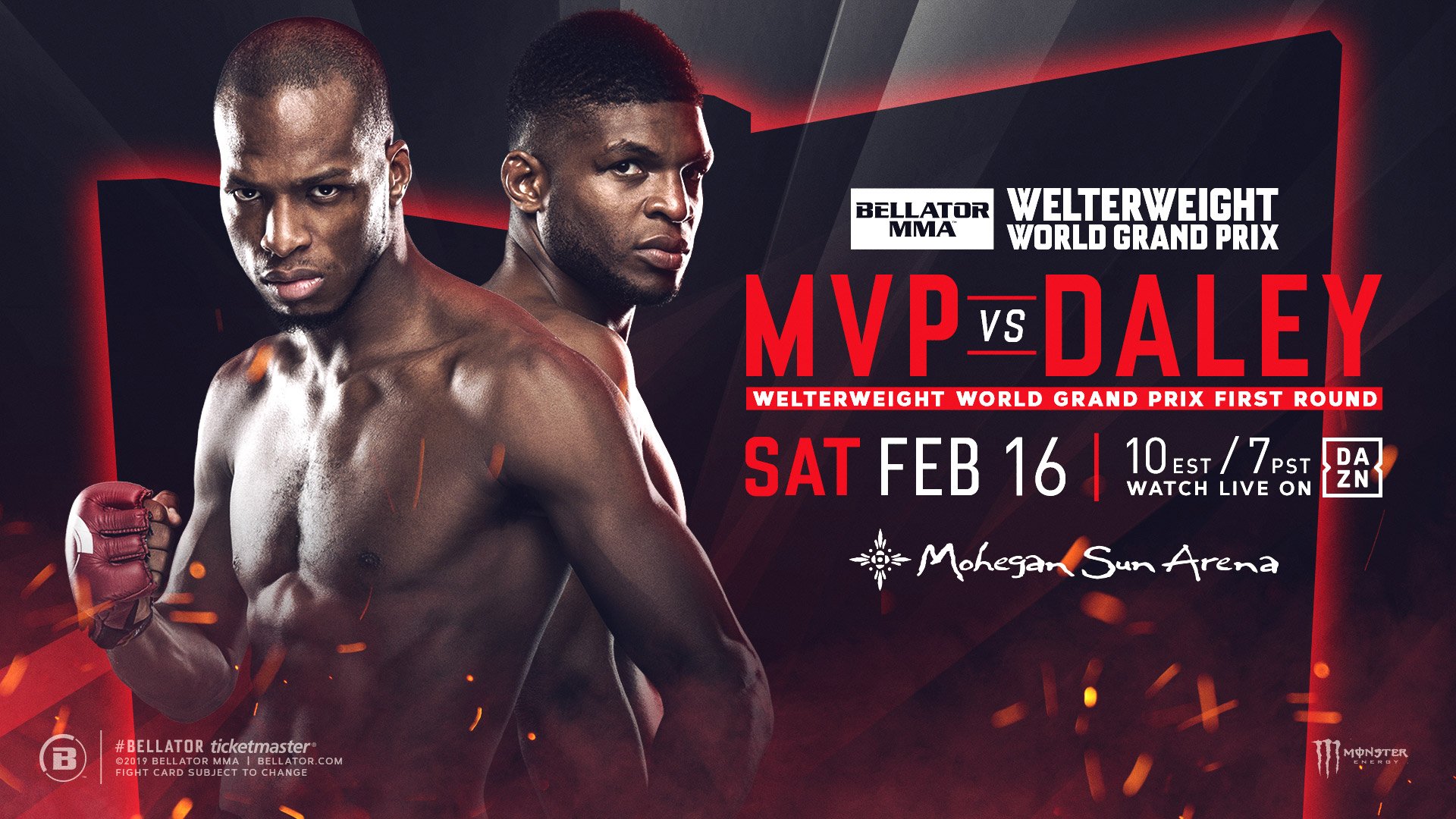 Bellator 216 - MVP vs. Daley Poster January 28, 2019
