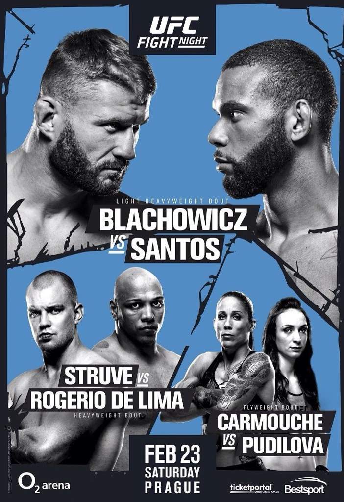 UFC Fight Night 145 - Blachowicz vs. Santos Poster January 28, 2019