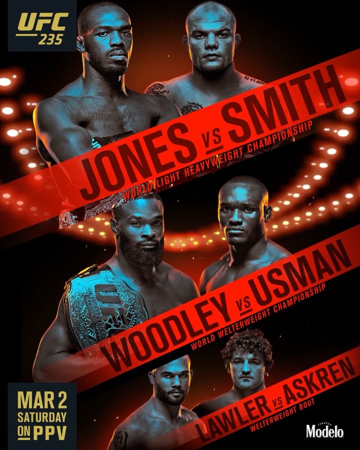 UFC 235 - Jones vs. Smith Poster February 02, 2019