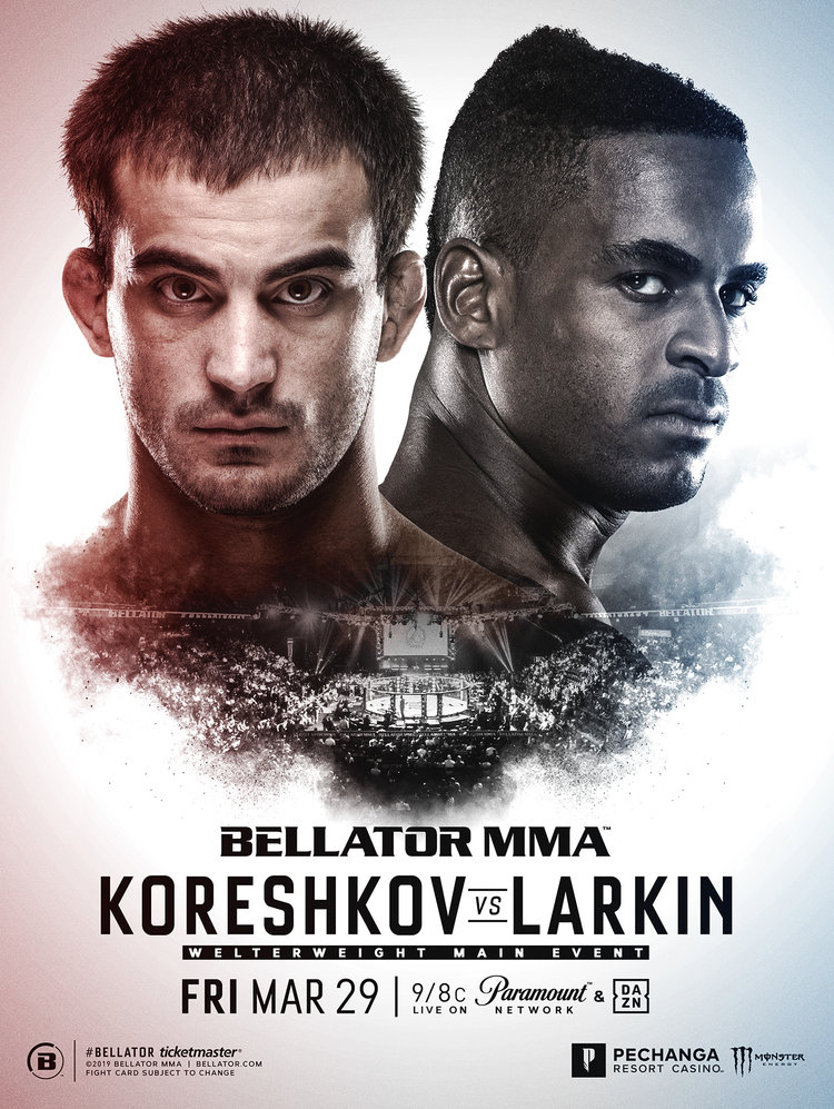 Bellator 219 - Koreshkov vs. Larkin Poster February 27, 2019