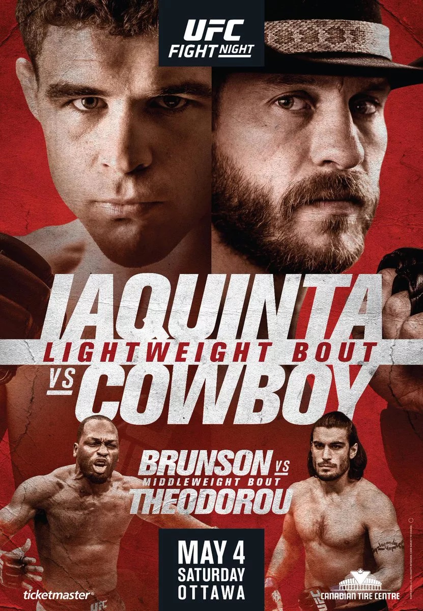 UFC Fight Night 150 Poster April 12, 2019